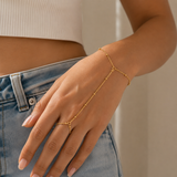 Dainty Hand Chain — Bracelets