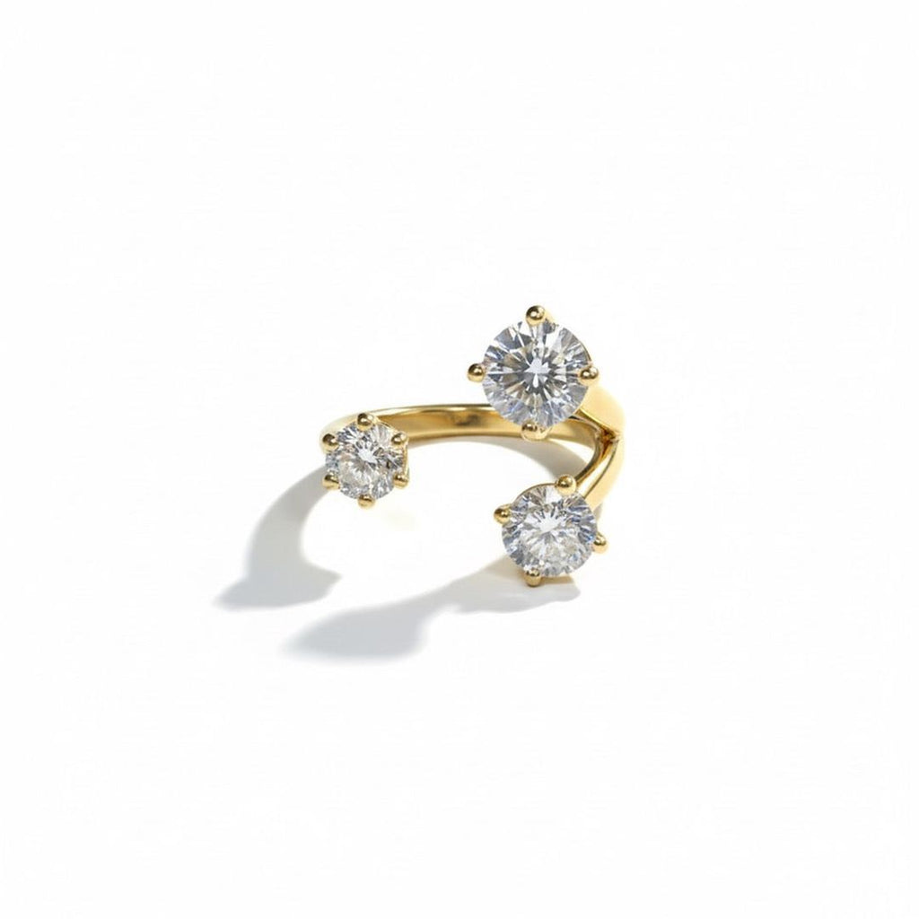 Celeste Triple Stone