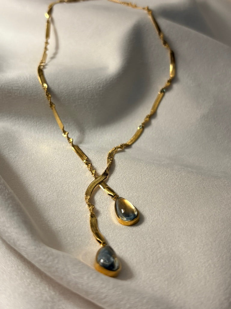 Ziva Twisted Snake Chain Necklace