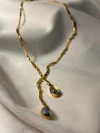 Ziva Twisted Snake Chain Necklace