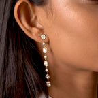 CZ Crystal Drop Earrings