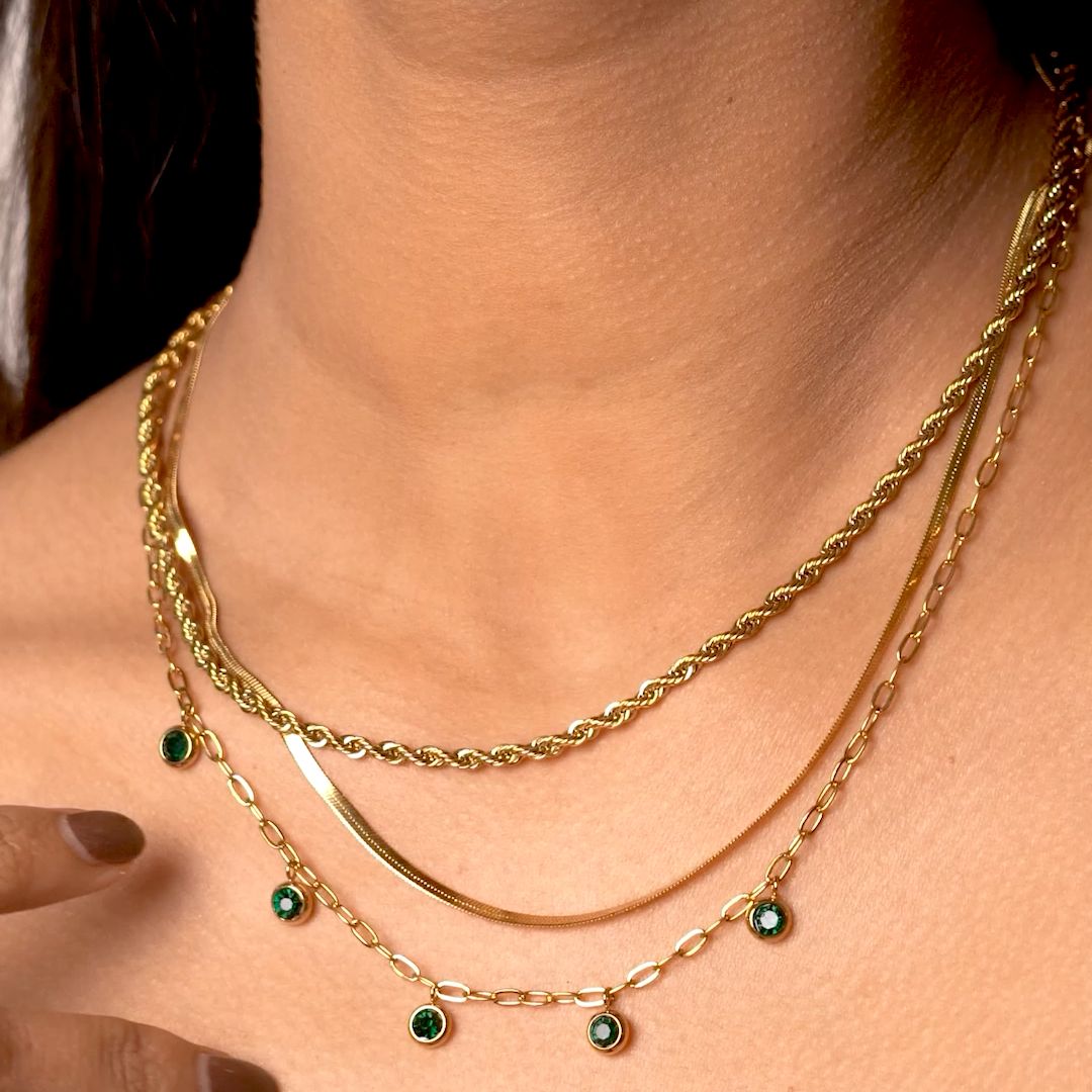 Cascade Layered Necklace