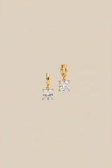 Aeris Princess Cut CZ Drop Earrings — Earrings