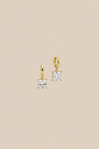 Aeris Princess Cut CZ Drop Earrings — Earrings by Niyansa