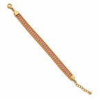Pink Tennis Stack Bracelet