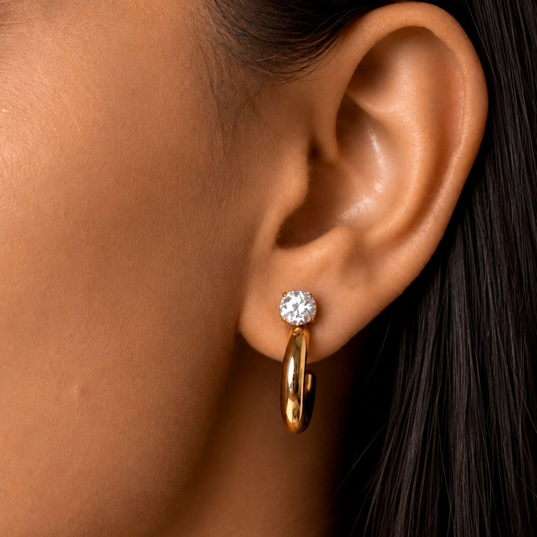 Elio Zircon Earrings