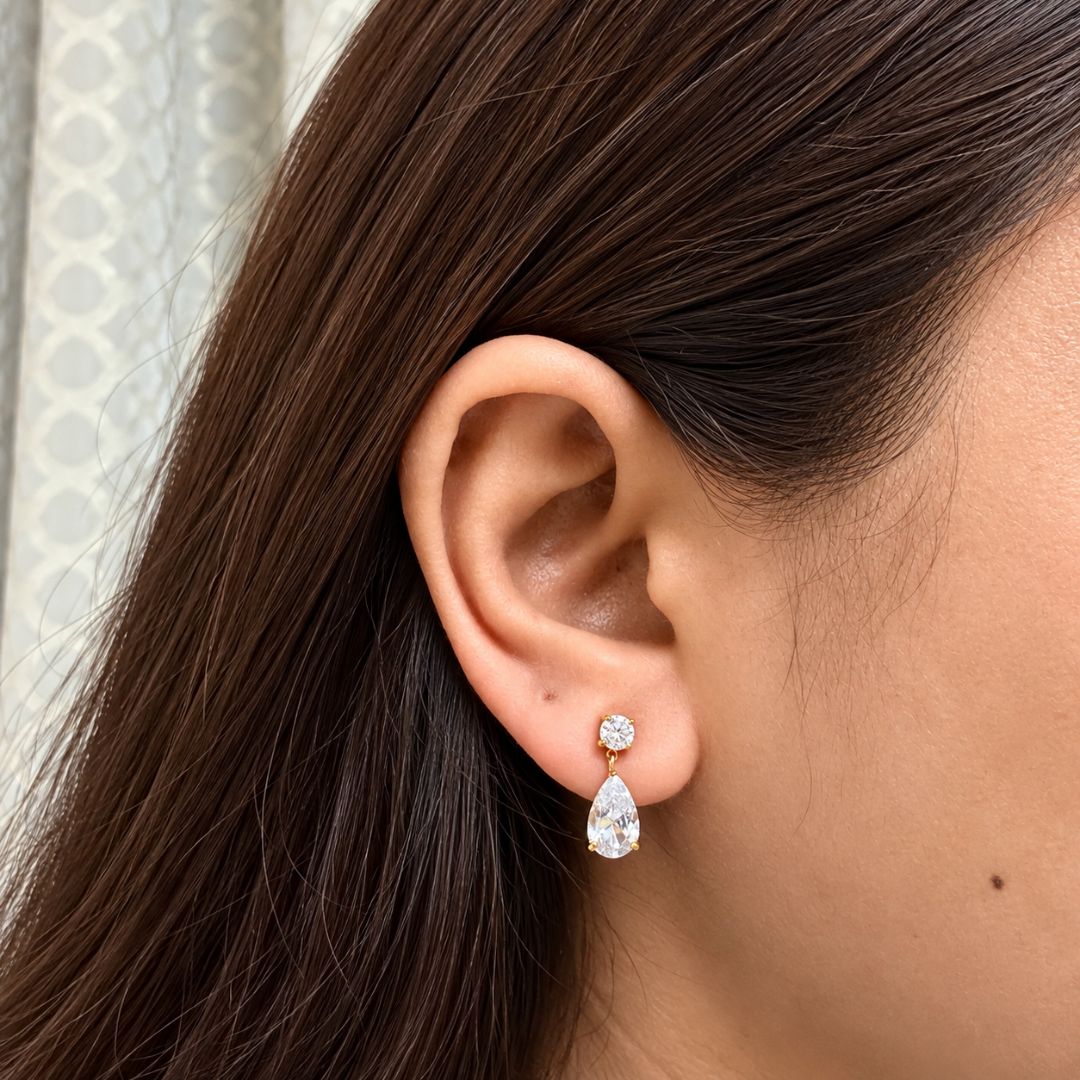 Teardrop Crystal Earrings