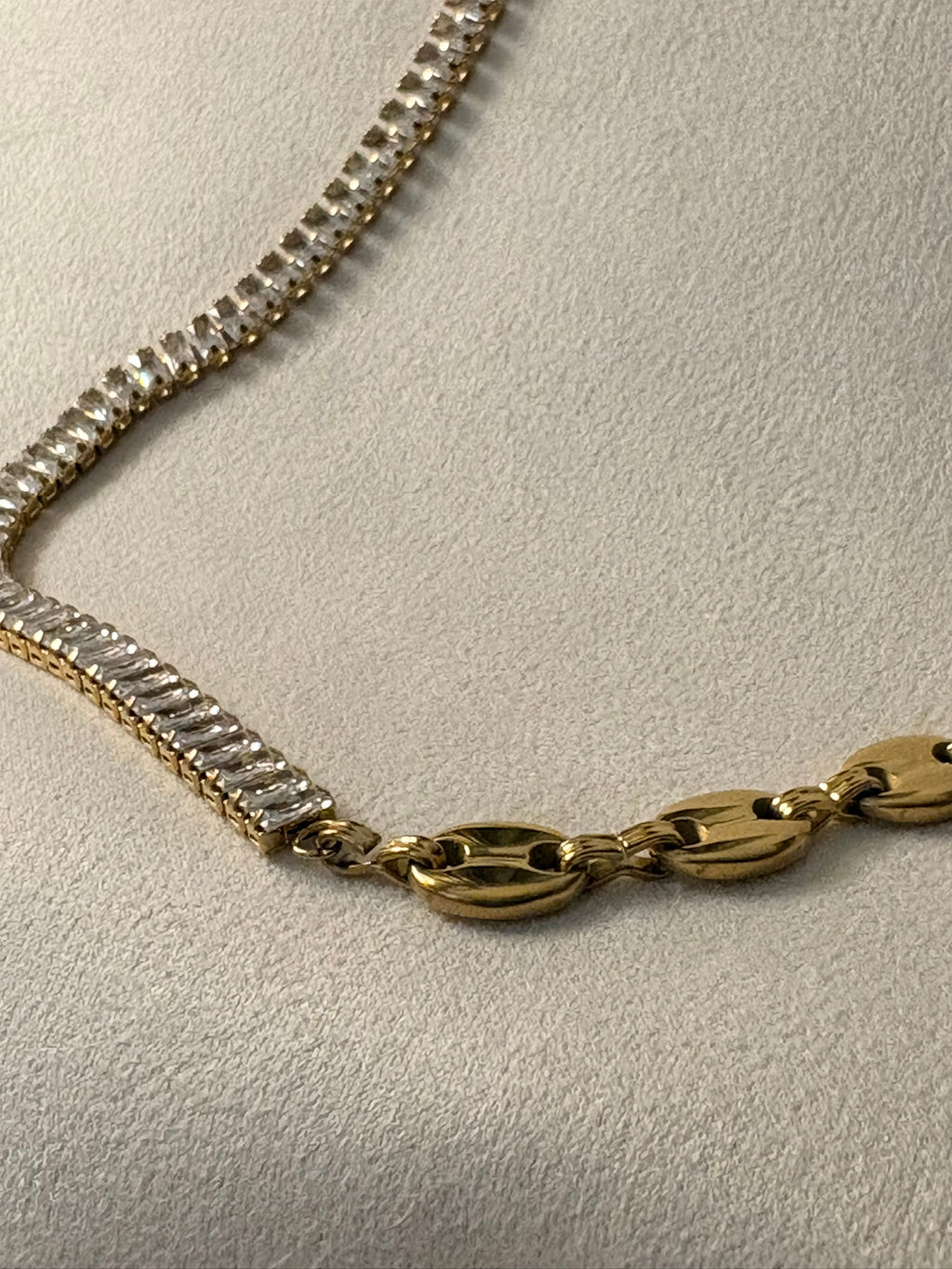 Nyx Dual Link CZ Necklace