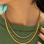 Layered Tennis Necklace
