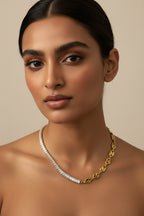 Nyx Dual Link CZ Necklace