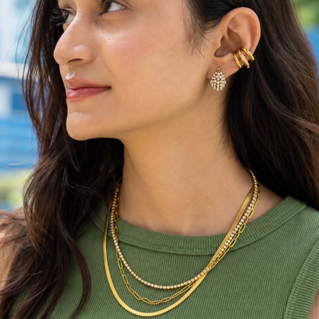 Layered Tennis Necklace