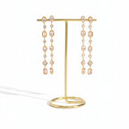 Vithala Gemstone Drop Earrings | Anti Tarnish 18K Gold Demi Fine Jewellery