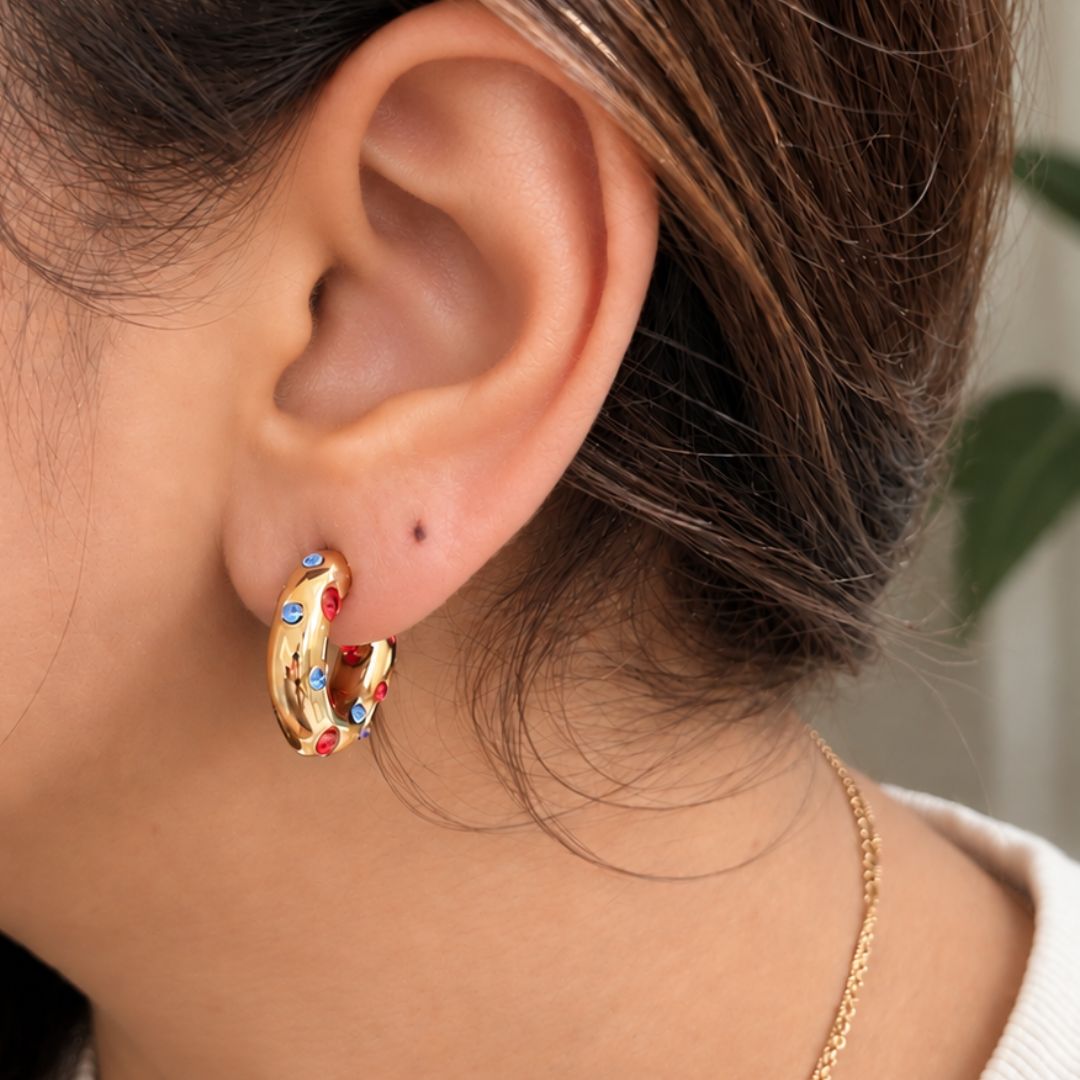 Cherry Pop Half Hoops