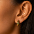 Evara Emerald Hoops