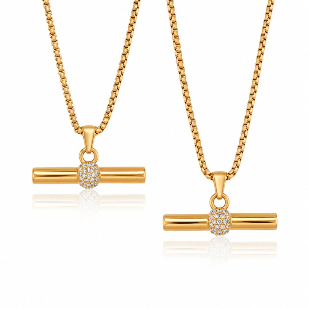T-Bar CZ Necklace