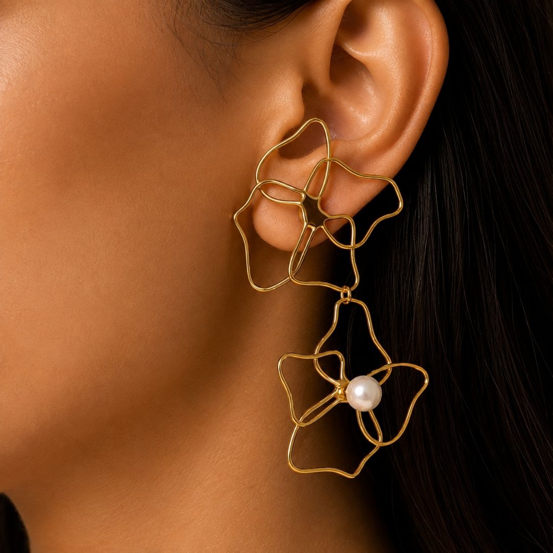 Celeste Bloom Drop Earrings