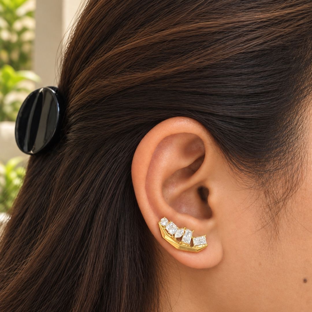 Celeste Multi-Cut CZ Studs
