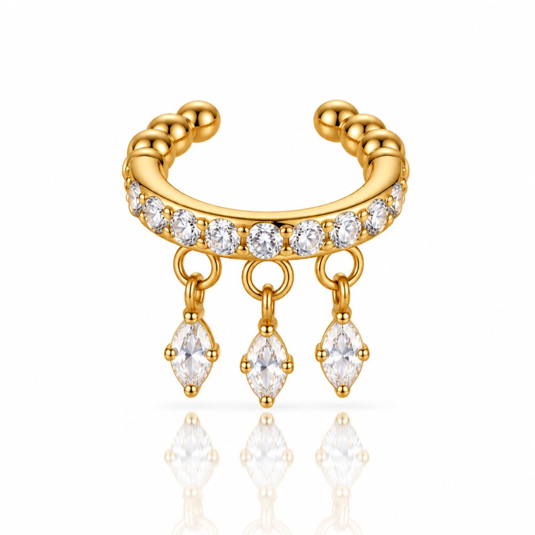 Celeste Crystal Drop Cuff