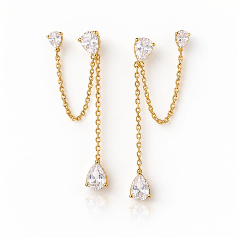 Serena Double Chain Drops — New Arrivals by Niyansa