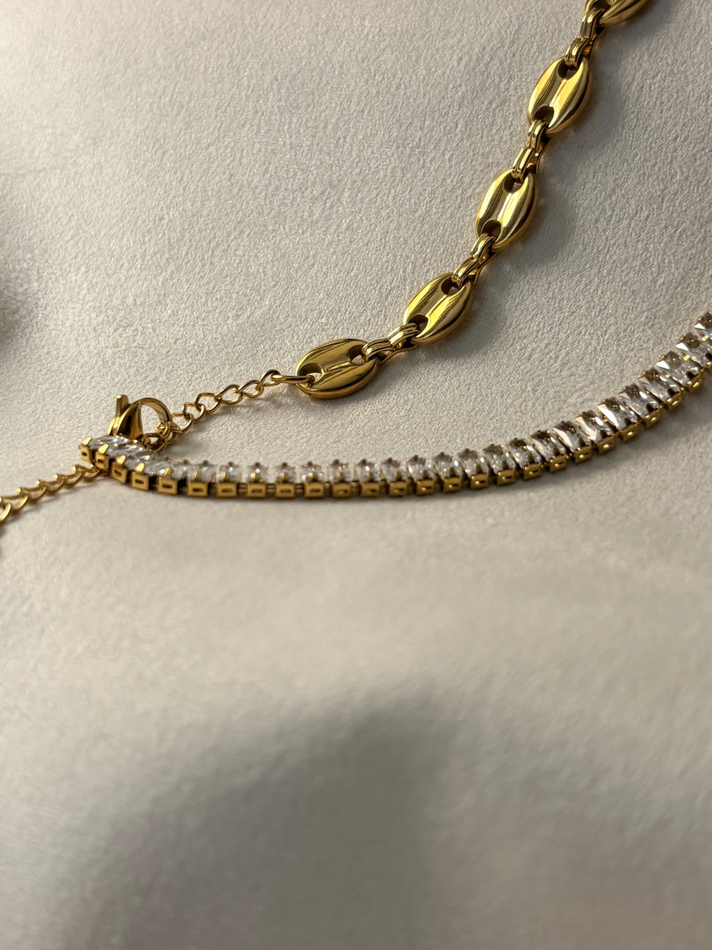 Nyx Dual Link CZ Necklace