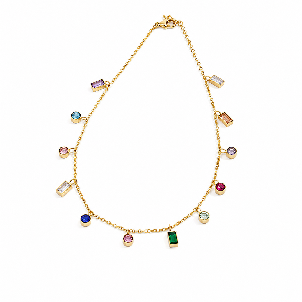 Confetti Gemstone Necklace