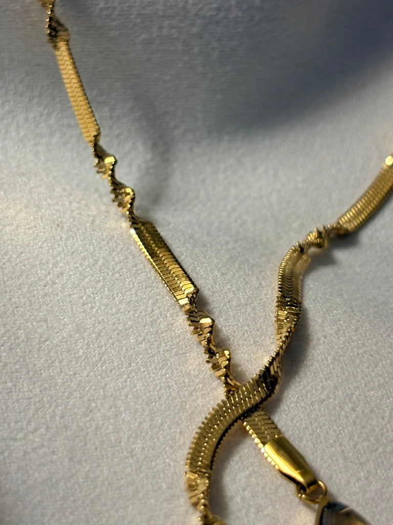 Ziva Twisted Snake Chain Necklace