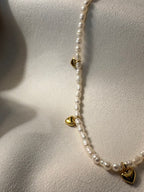 Luna Heart Pearl Necklace