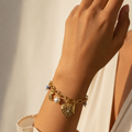 18kt Gold charm bracelet