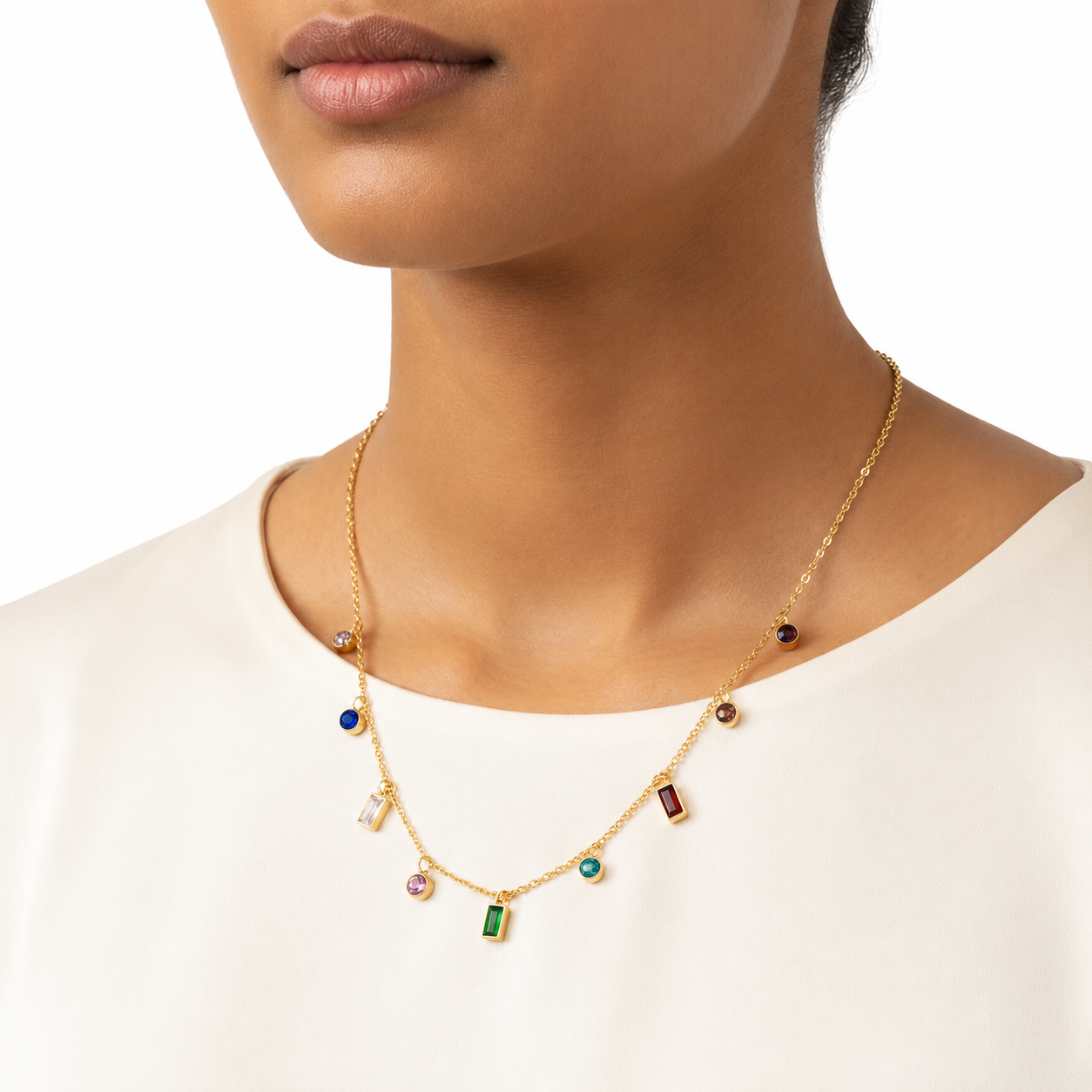 Confetti Gemstone Necklace