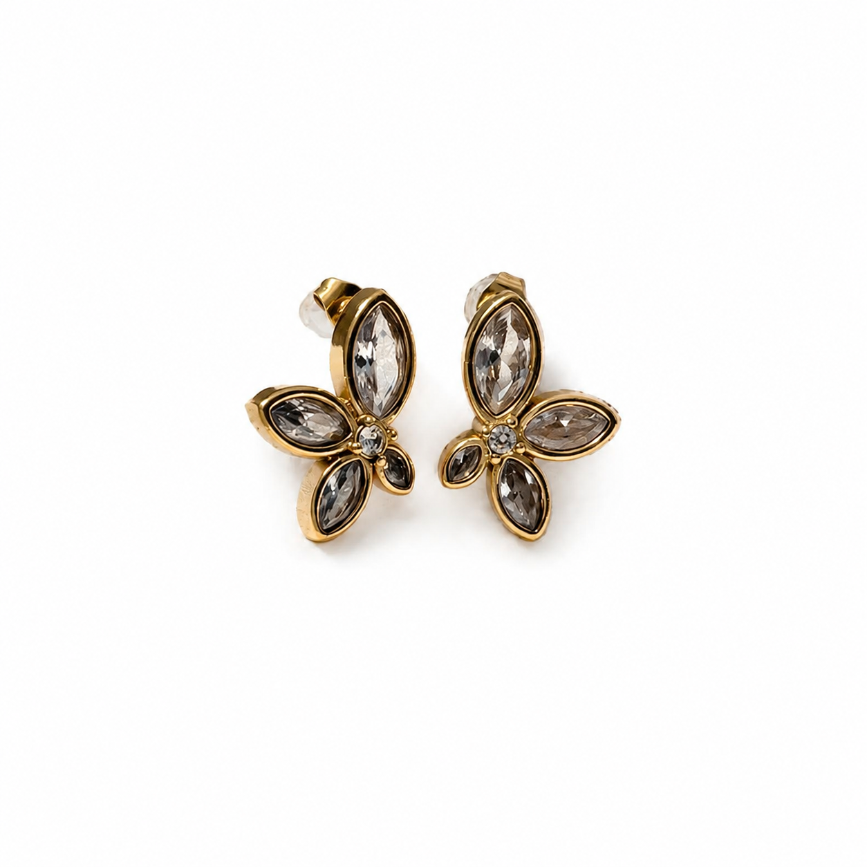 Aveline Petal Zircon Studs