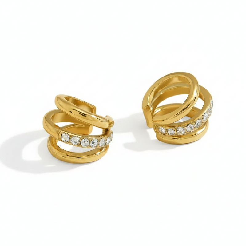 Crystal Wrap No Piercing Ear Cuffs — Earrings by Niyansa