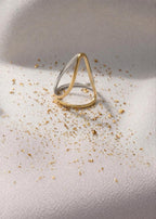 Ananta Dual Tone Infinity Ring