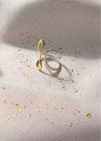 Ananta Dual Tone Infinity Ring