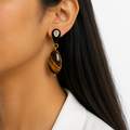 Tiger Eye Drop Earrings