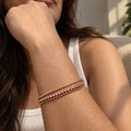 Pink Tennis Stack Bracelet