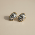 NIYANSA Molten Stud Earrings