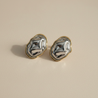 NIYANSA Molten Stud Earrings