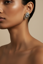 NIYANSA Molten Stud Earrings