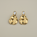 NIYANSA Sculpted Moonstone Drop Earrings