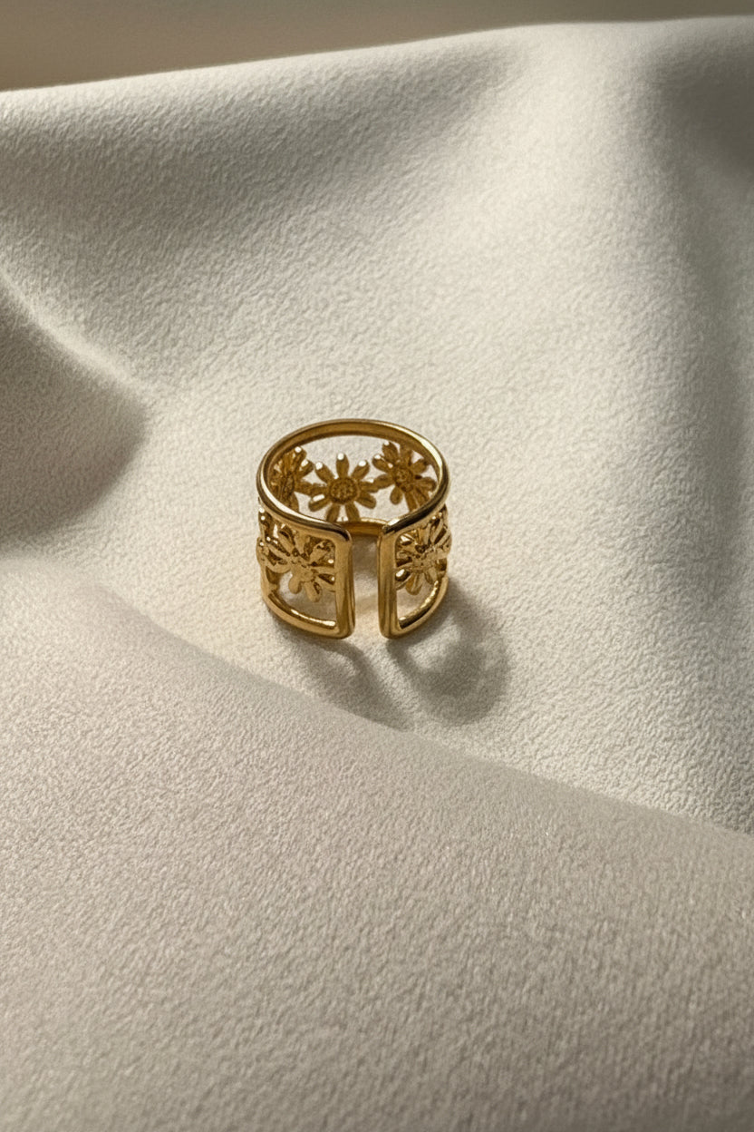 Bloom Adjustable Floral Ring