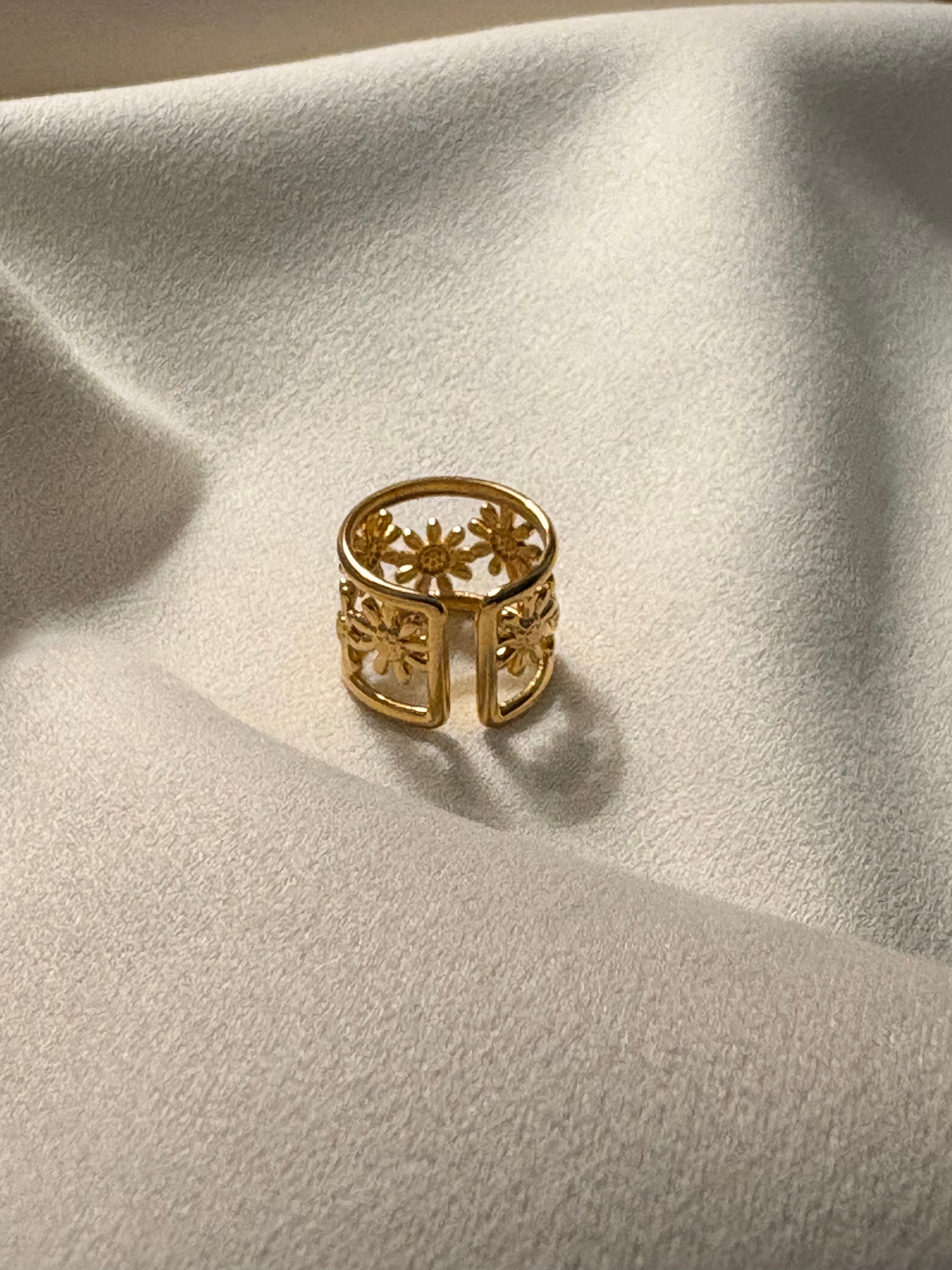 Bloom Adjustable Floral Ring