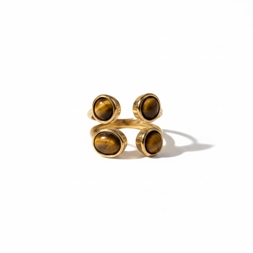 Noor Cluster Stone Adjustable Ring