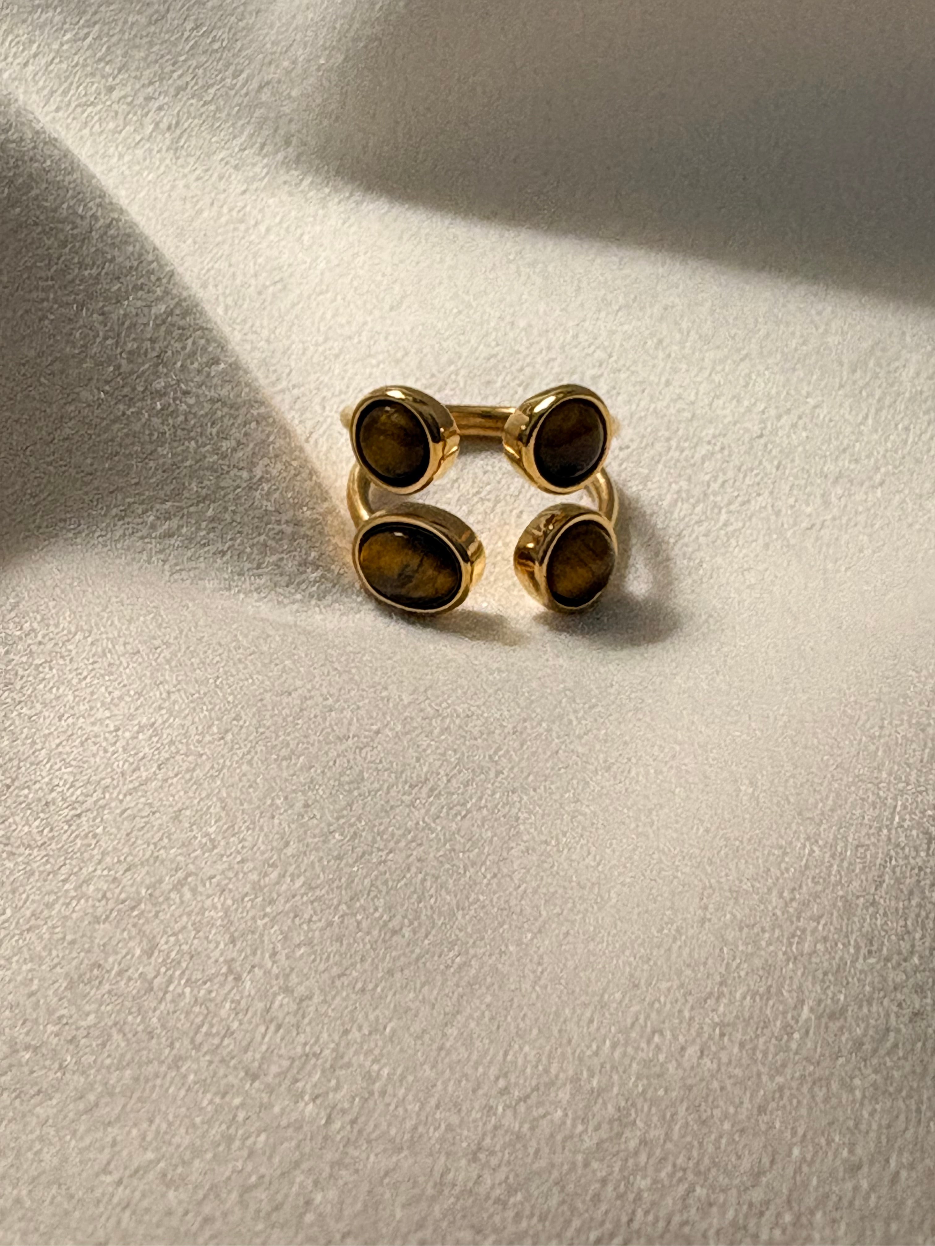 Noor Cluster Stone Adjustable Ring