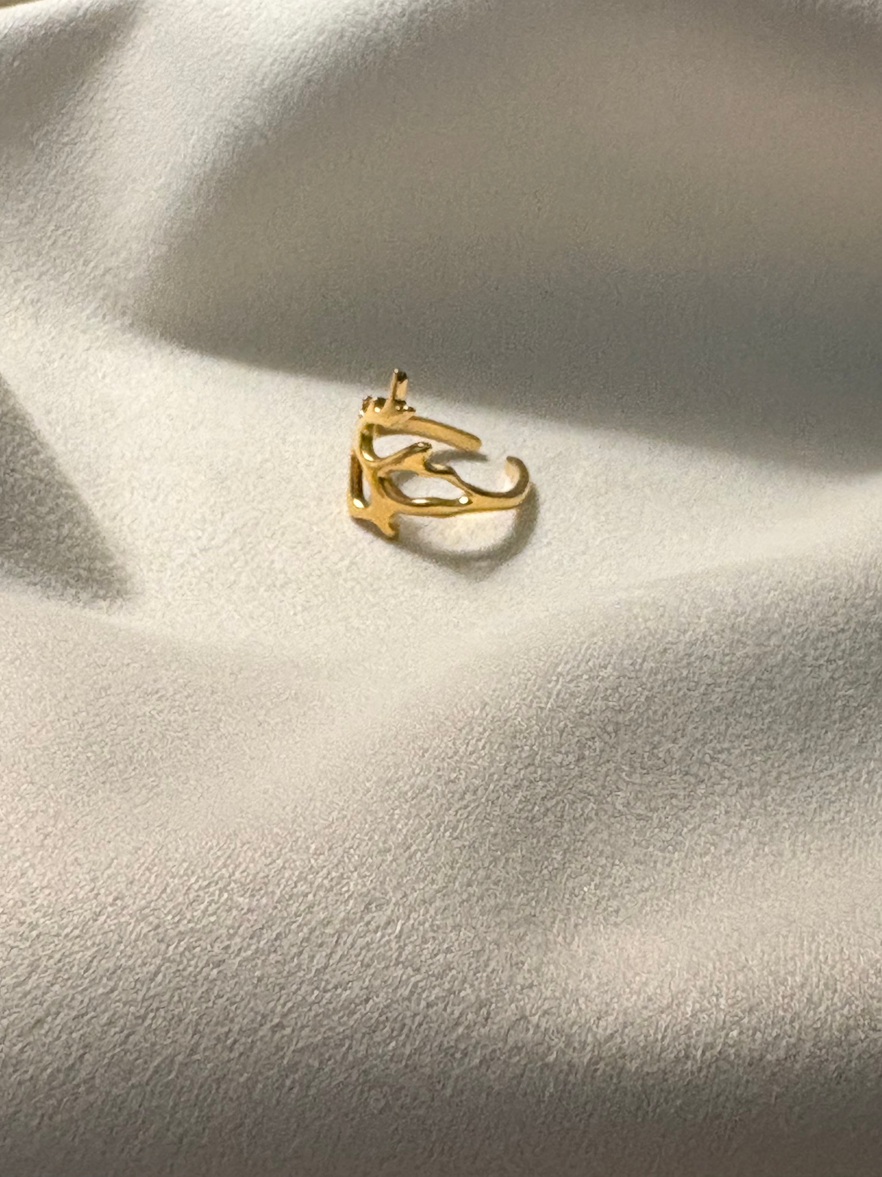 Aurelia Abstract Adjustable Ring