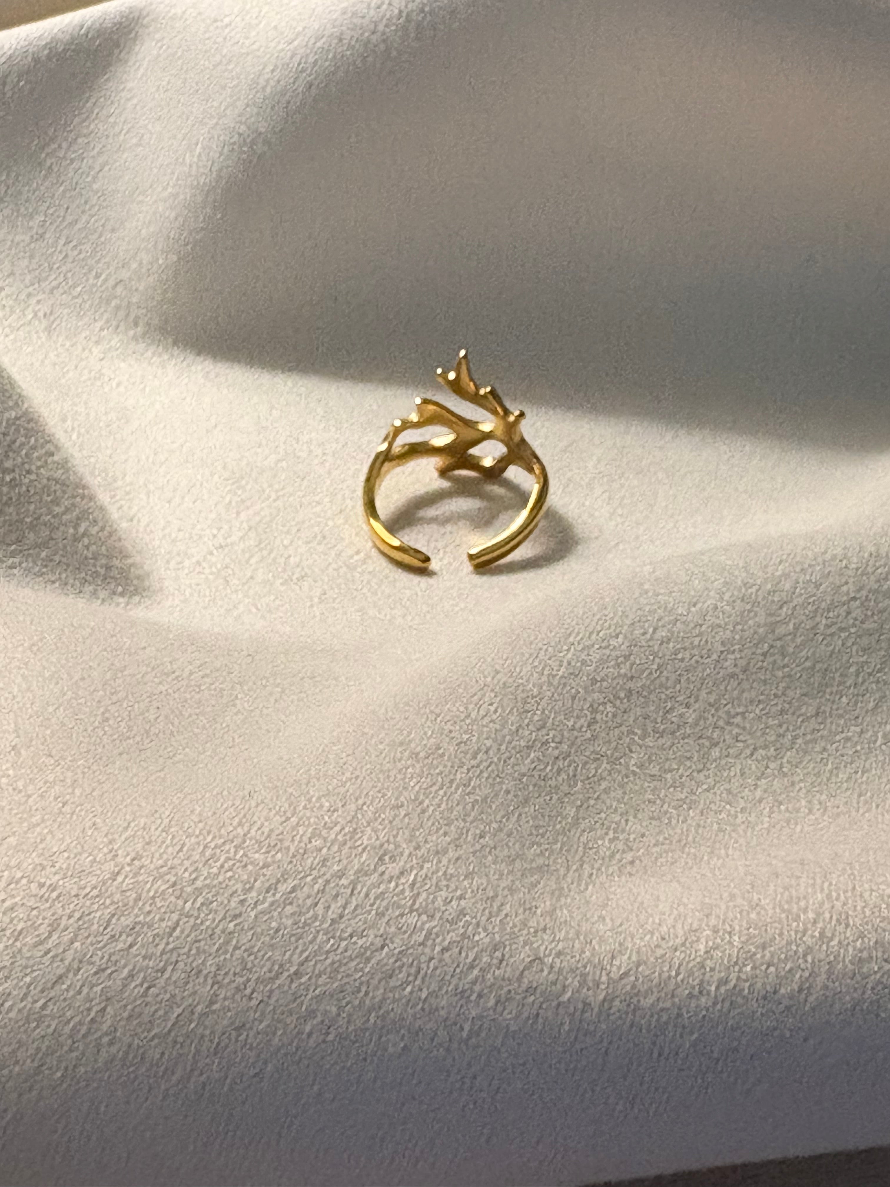 Aurelia Abstract Adjustable Ring