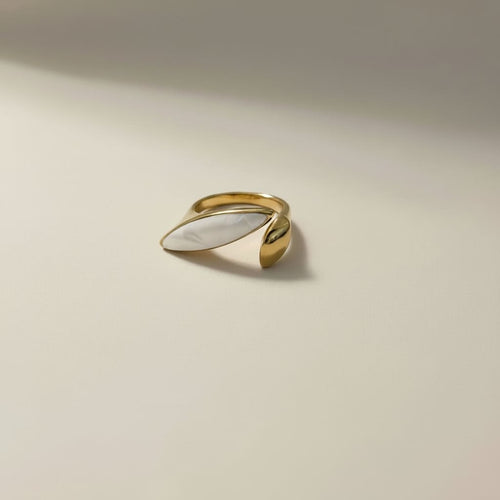 Ira Enamel Petal Ring — Niyansa Jewelry
