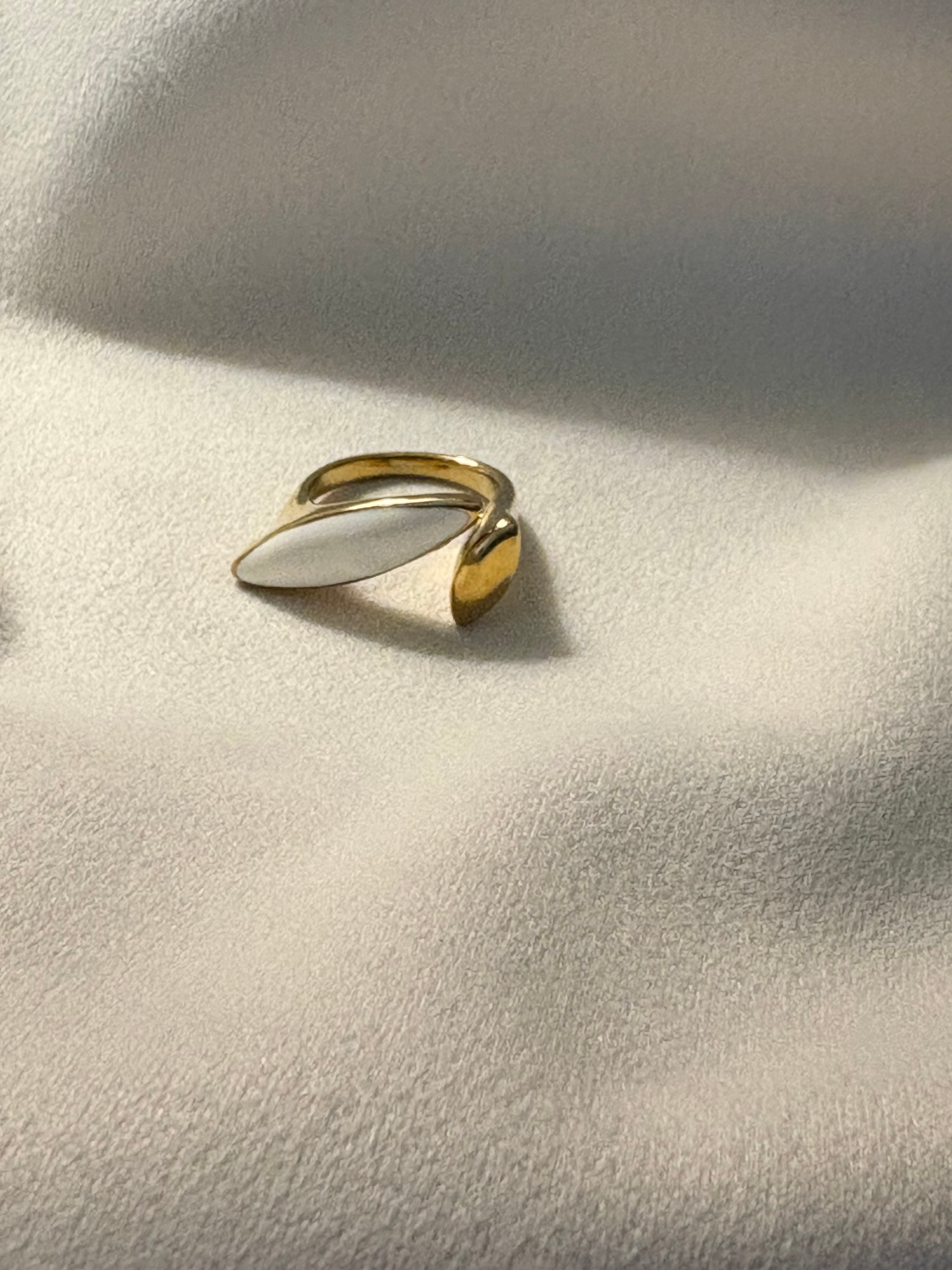 Ira Enamel Petal Ring