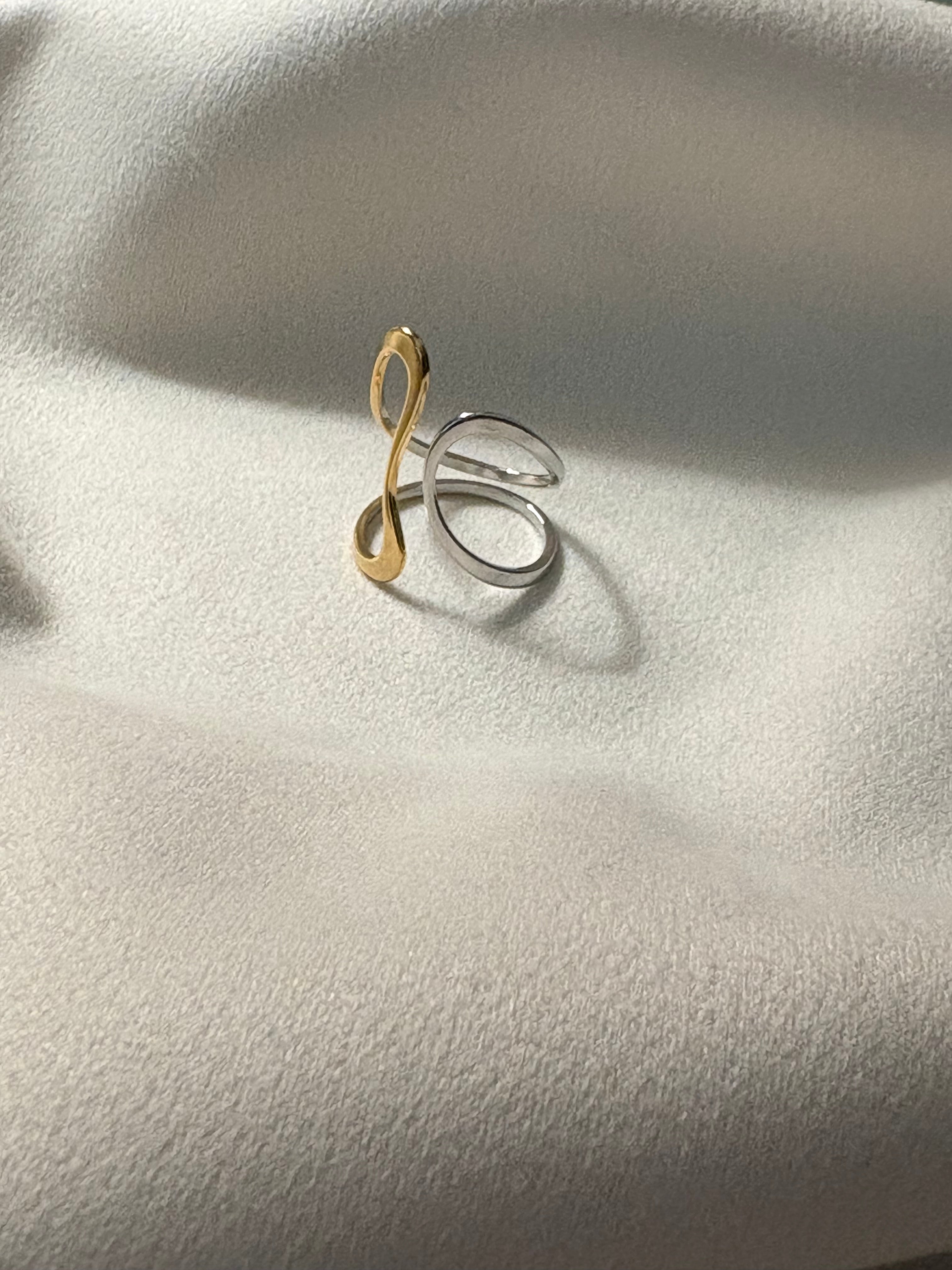 Ananta Dual Tone Infinity Ring