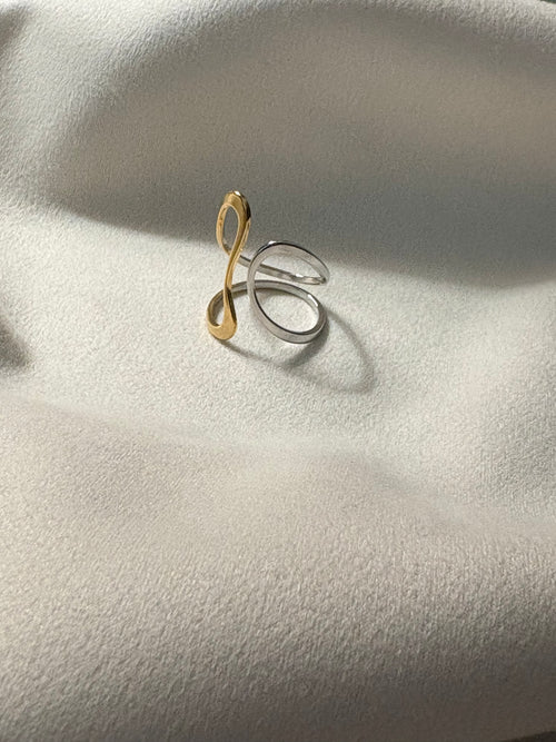 Ananta Dual Tone Infinity Ring