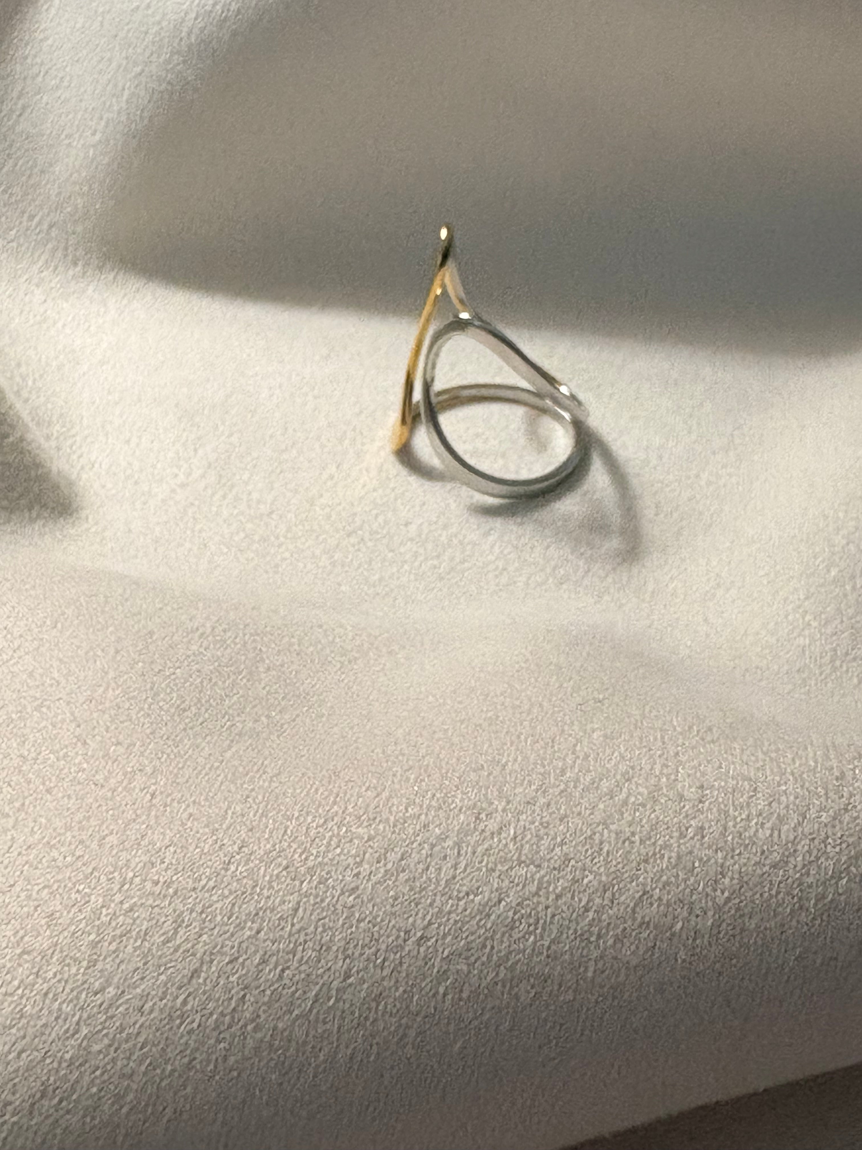 Ananta Dual Tone Infinity Ring